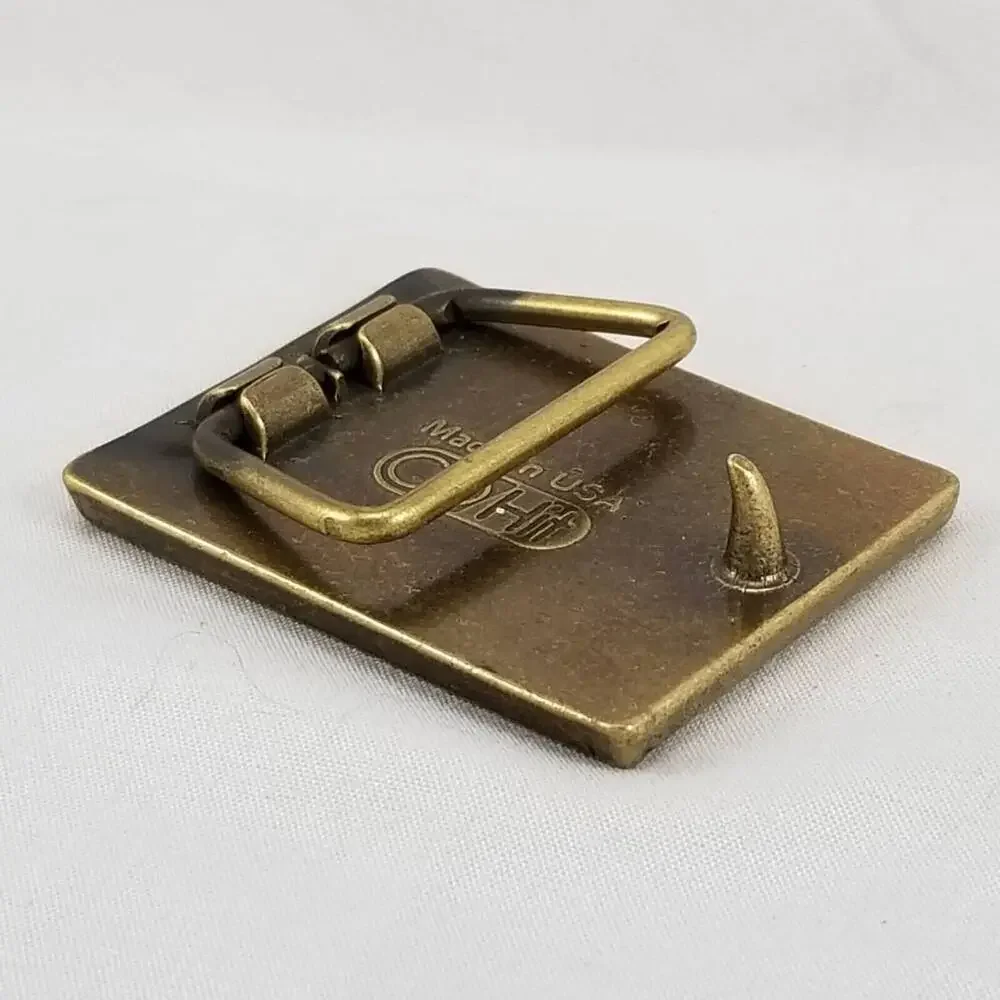 Rockwell Goss Cedar Rapids Iowa Belt Buckle Made‎ in USA Vintage